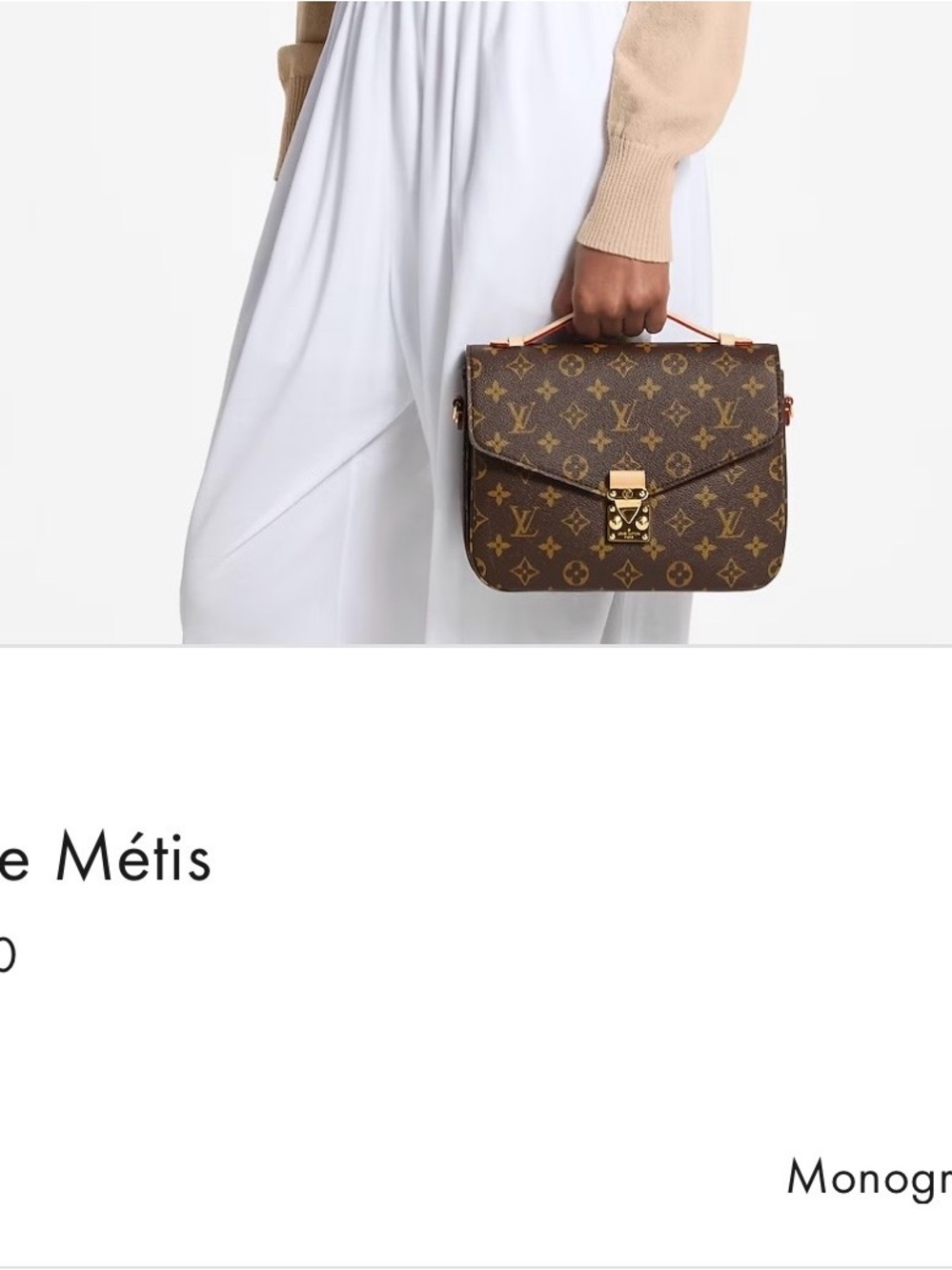 Louis Vuitton Brown Monogram Pochette Metis Shoulder Bag - Picture 14 of 15